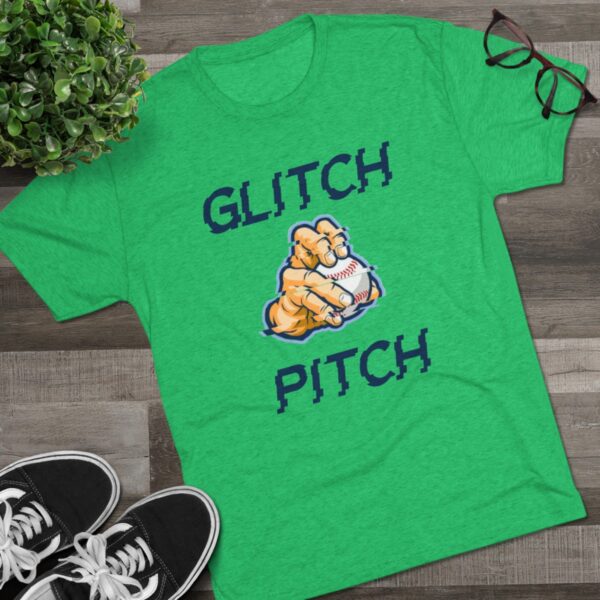 Glitch Pitch Unisex Tri-Blend Crew Tee - Image 11