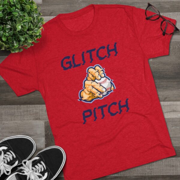 Glitch Pitch Unisex Tri-Blend Crew Tee - Image 15