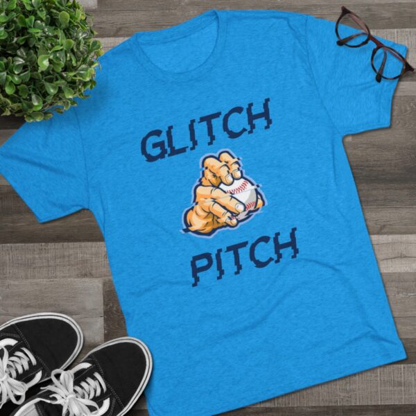Glitch Pitch Unisex Tri-Blend Crew Tee - Image 3